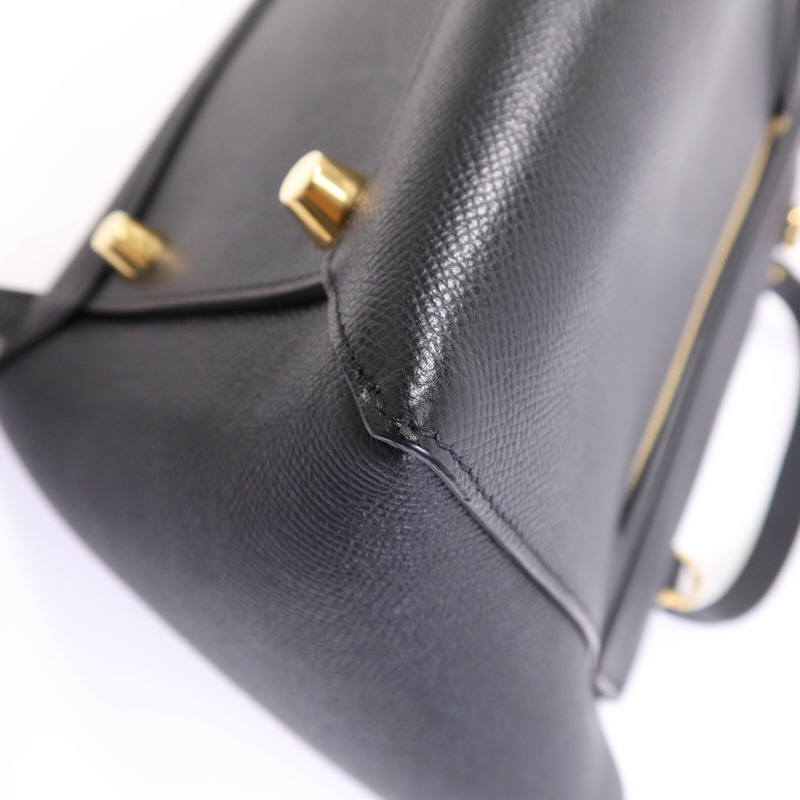 CELINE 牛皮皮革Mini Belt Bag金扣手挽肩背兩用袋-10