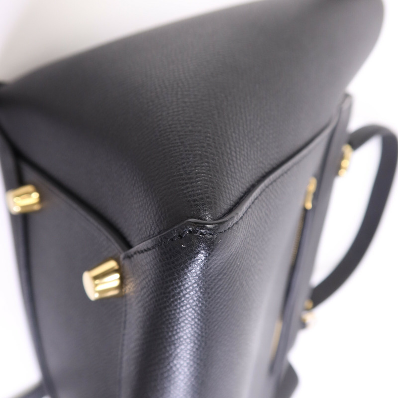 CELINE 牛皮皮革Mini Belt Bag金扣手挽肩背兩用袋-11