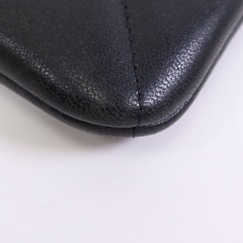 CHANEL 羊皮皮革Chanel 19 Mini Pouch金扣零錢包-10