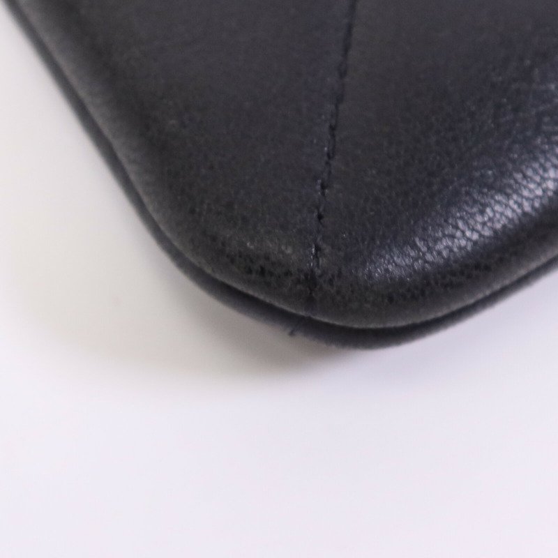 CHANEL 羊皮皮革Chanel 19 Mini Pouch金扣零錢包-11