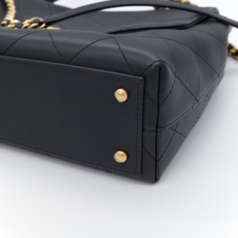 Chanel 香奈兒 Maxi Flap Handle 黑色 小牛皮 手提包-11