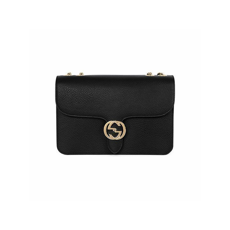 GUCCI 互扣式G金色鏈條單肩包 510303 CAO0G 1000-0