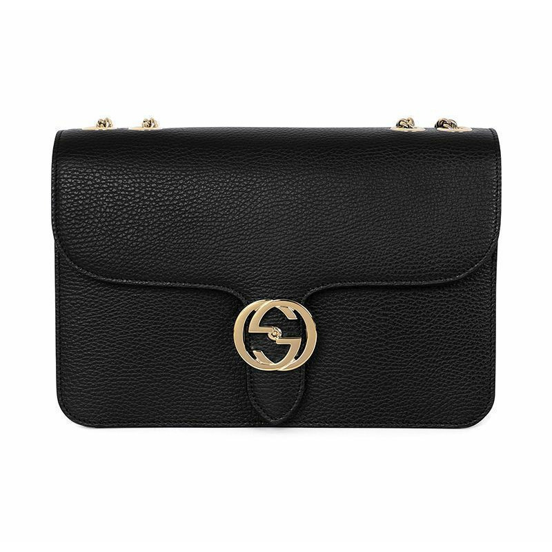 GUCCI 互扣式G金色鏈條單肩包 510303 CAO0G 1000-1
