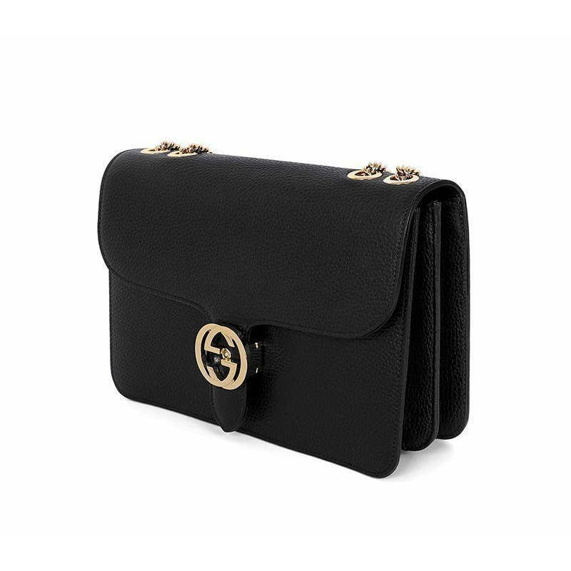 GUCCI 互扣式G金色鏈條單肩包 510303 CAO0G 1000-3