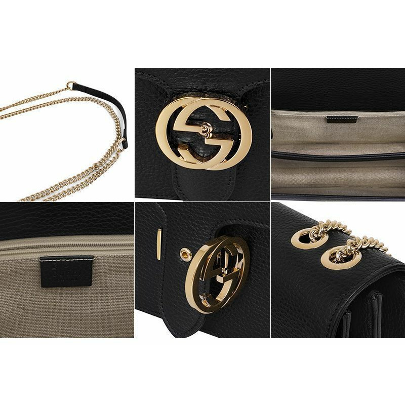 GUCCI 互扣式G金色鏈條單肩包 510303 CAO0G 1000-6