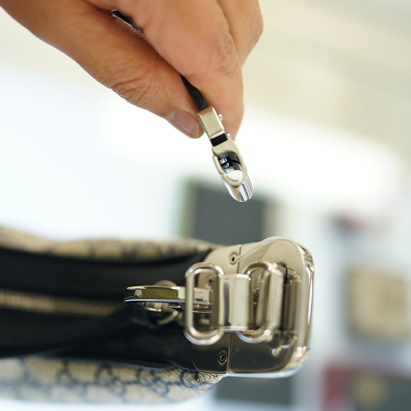 GUCCI 單肩包 699409 96GRN 4082 帆布 米色/海軍藍-21