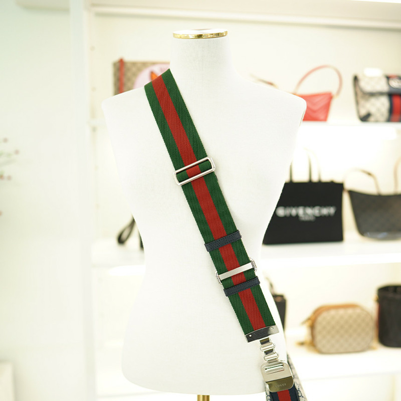 GUCCI 單肩包 699409 96GRN 4082 帆布 米色/海軍藍-24