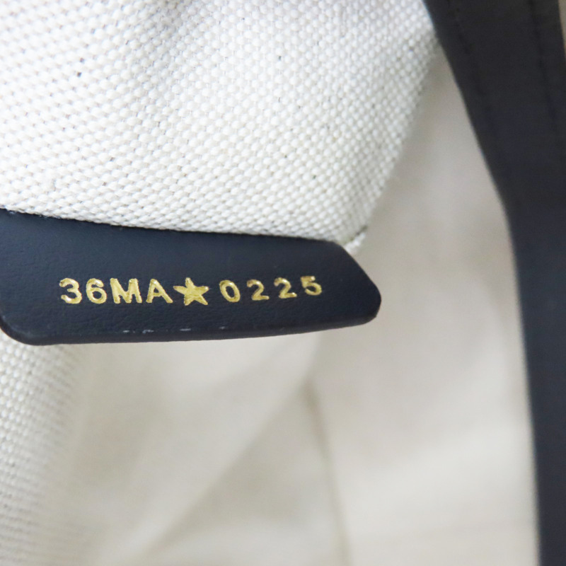 藍色 提花帆布 牛皮 Signature Bucket 水桶包 肩背包【Dior 迪奧】-6