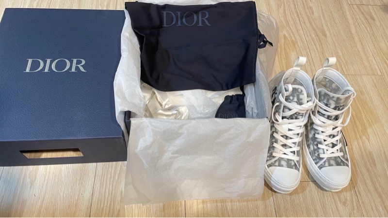 Dior 高筒帆布鞋-1