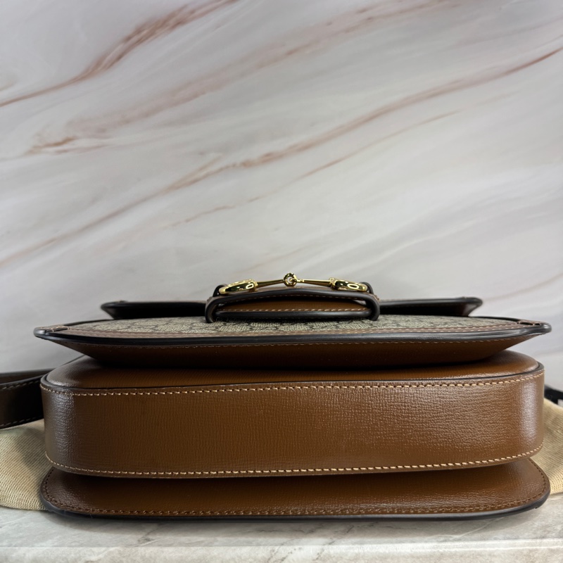 近全新 微瑕 GUCCI 古馳 1955 小號 25*18*8CM 經典老花-4