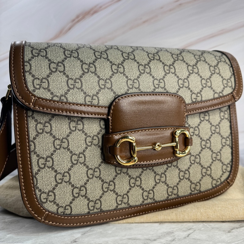 近全新 微瑕 GUCCI 古馳 1955 小號 25*18*8CM 經典老花-6