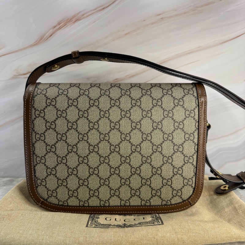近全新 微瑕 GUCCI 古馳 1955 小號 25*18*8CM 經典老花-9