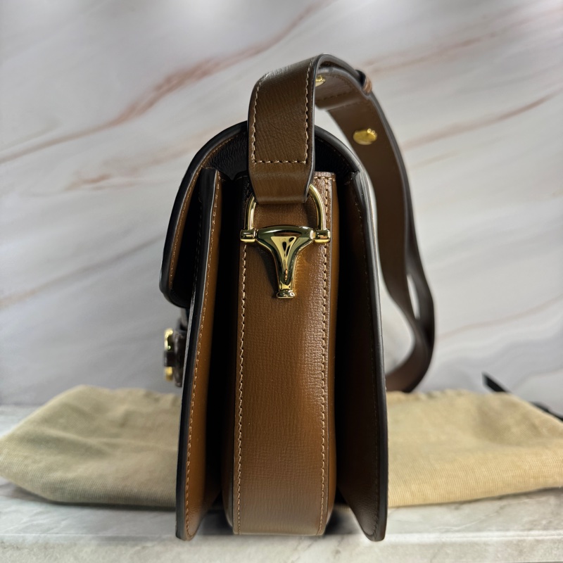 近全新 微瑕 GUCCI 古馳 1955 小號 25*18*8CM 經典老花-11