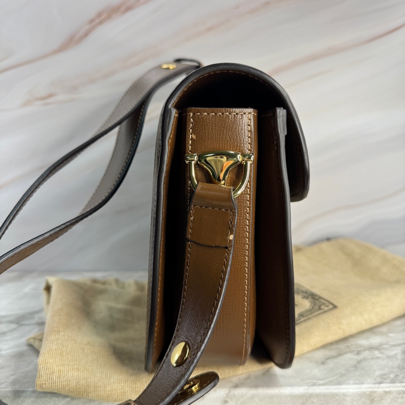 近全新 微瑕 GUCCI 古馳 1955 小號 25*18*8CM 經典老花-12