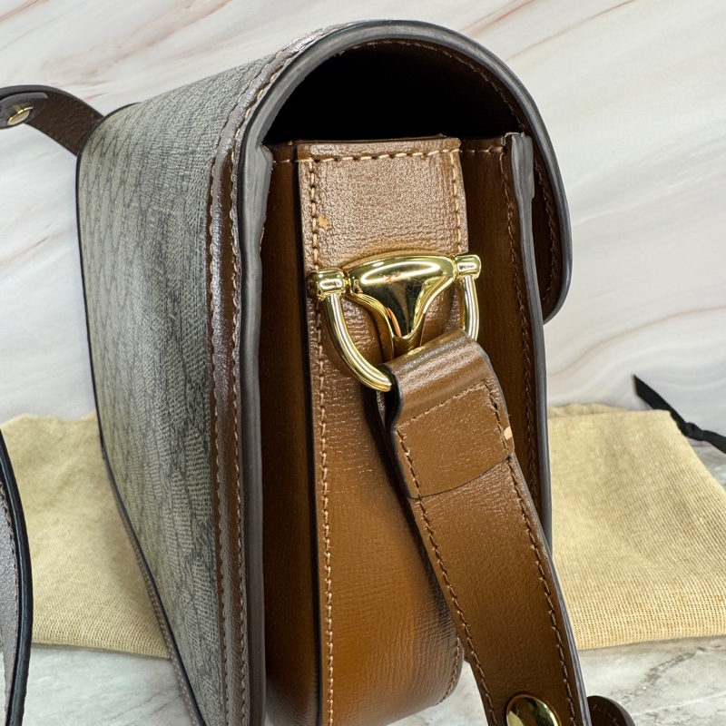 近全新 微瑕 GUCCI 古馳 1955 小號 25*18*8CM 經典老花-18