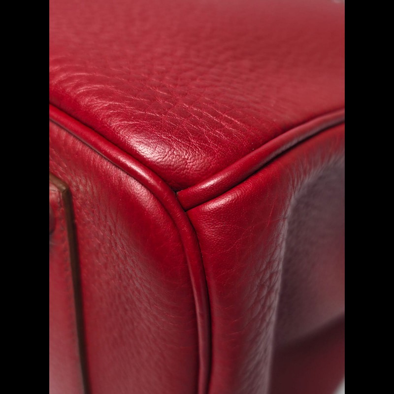 Hermes - Birkin 35紅色銀扣-6