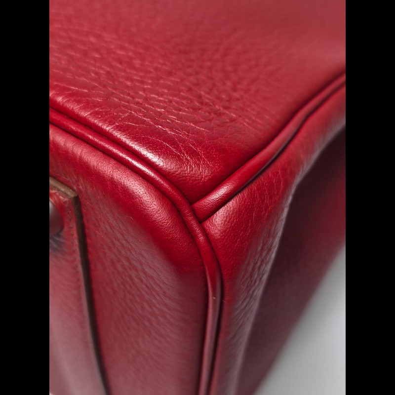 Hermes - Birkin 35紅色銀扣-7