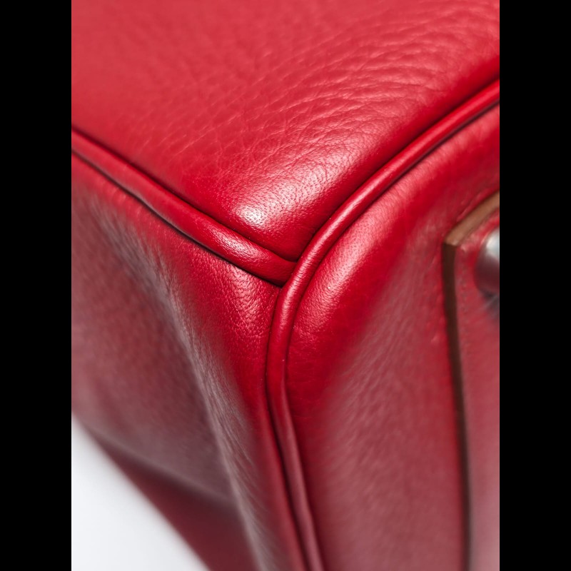 Hermes - Birkin 35紅色銀扣-9