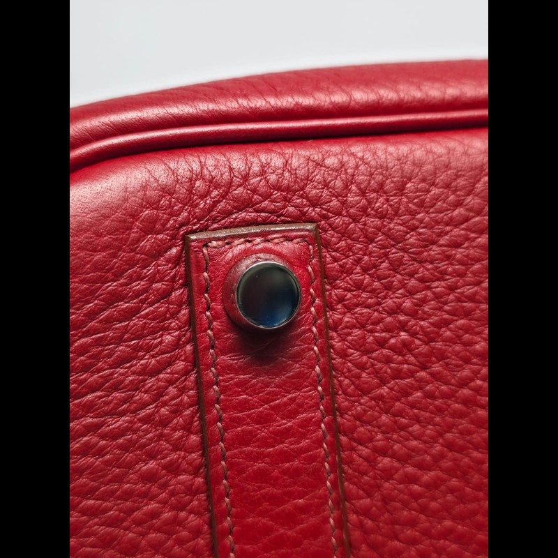 Hermes - Birkin 35紅色銀扣-11