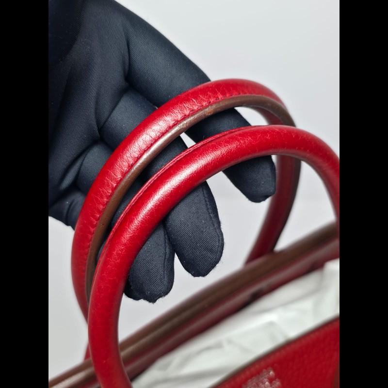 Hermes - Birkin 35紅色銀扣-14