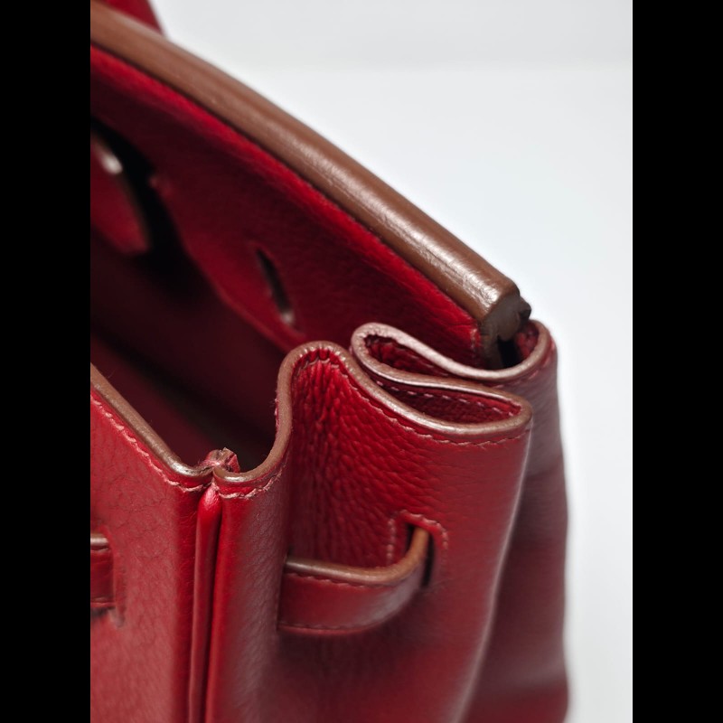 Hermes - Birkin 35紅色銀扣-27