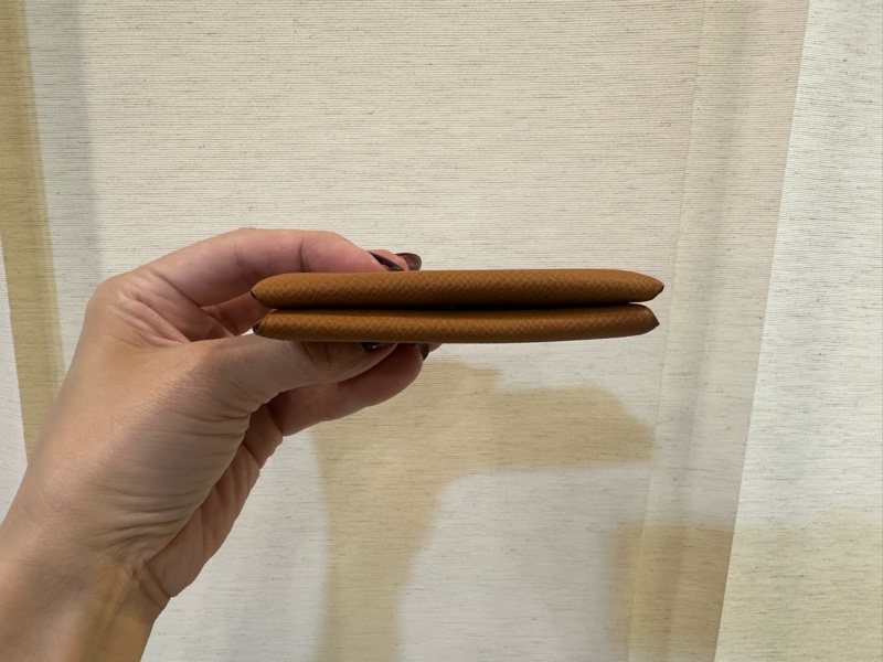 Hermes 37金棕Epsom皮銀釦Calvi卡包-4