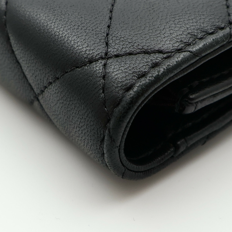 CHANEL 羊皮皮革WOC Wallet On Chain銀扣鏈帶肩背袋-7