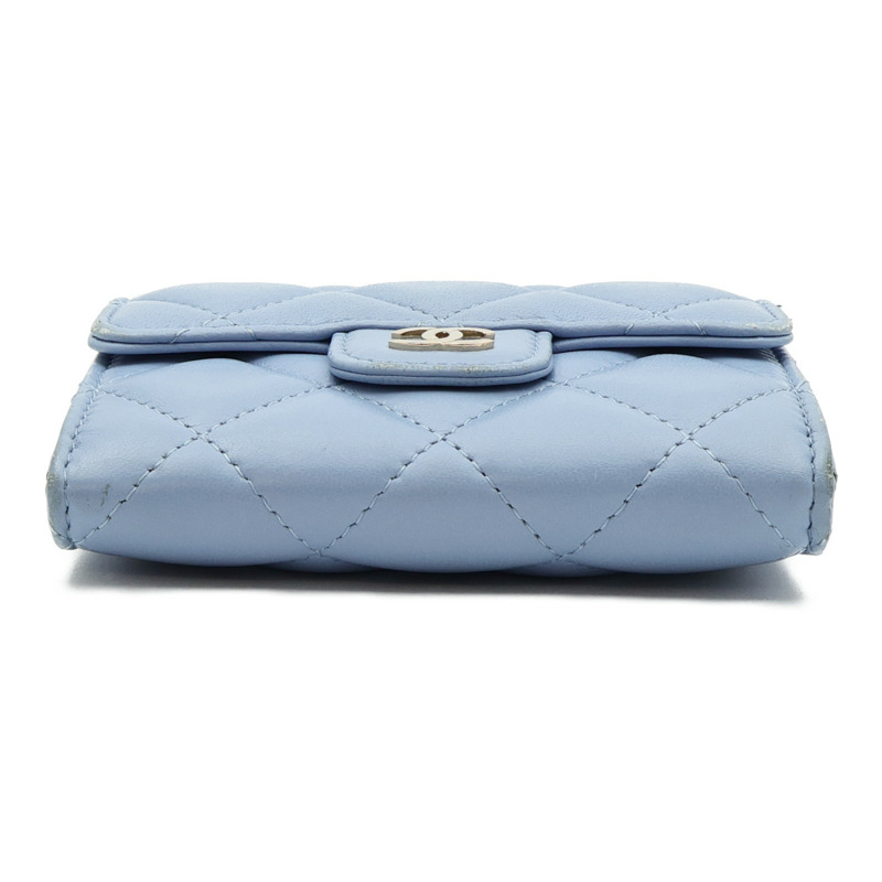 CHANEL 羊皮皮革Card Holder On Chain金扣鏈帶肩背袋-2