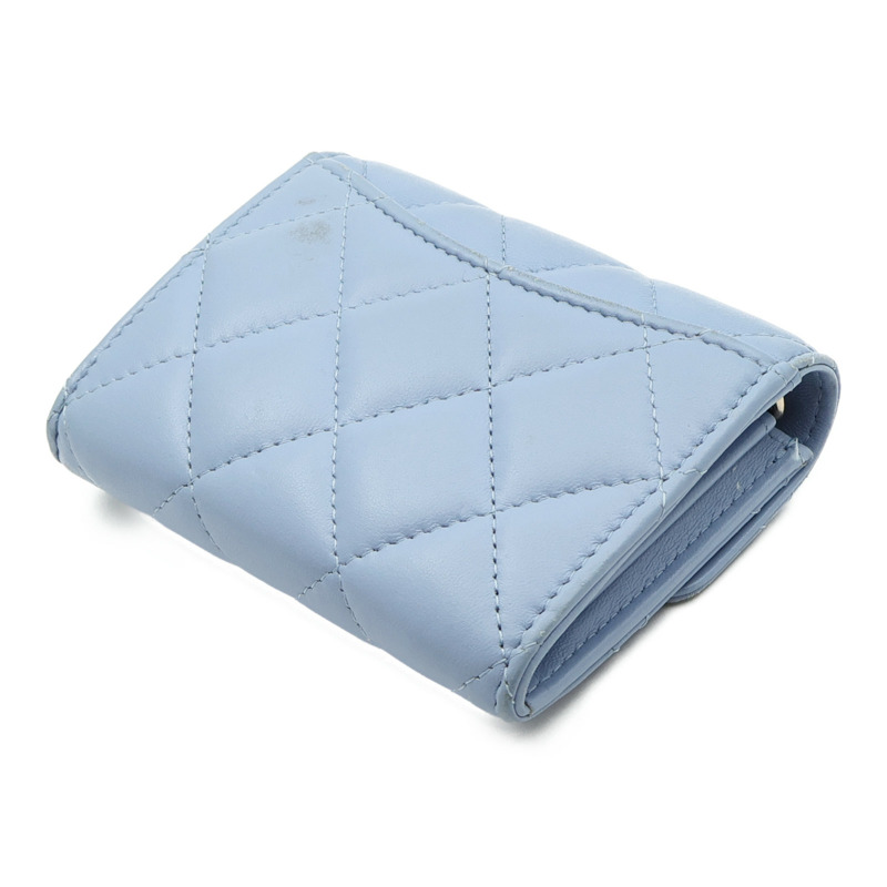 CHANEL 羊皮皮革Card Holder On Chain金扣鏈帶肩背袋-13