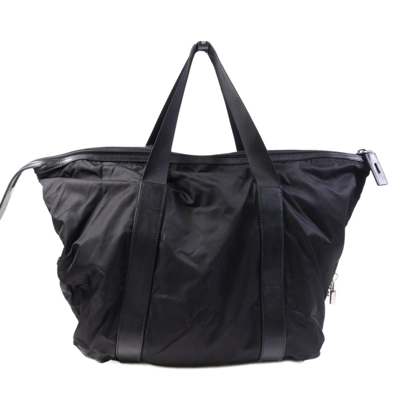 PRADA 尼龍Tote Bag銀扣手挽袋-1