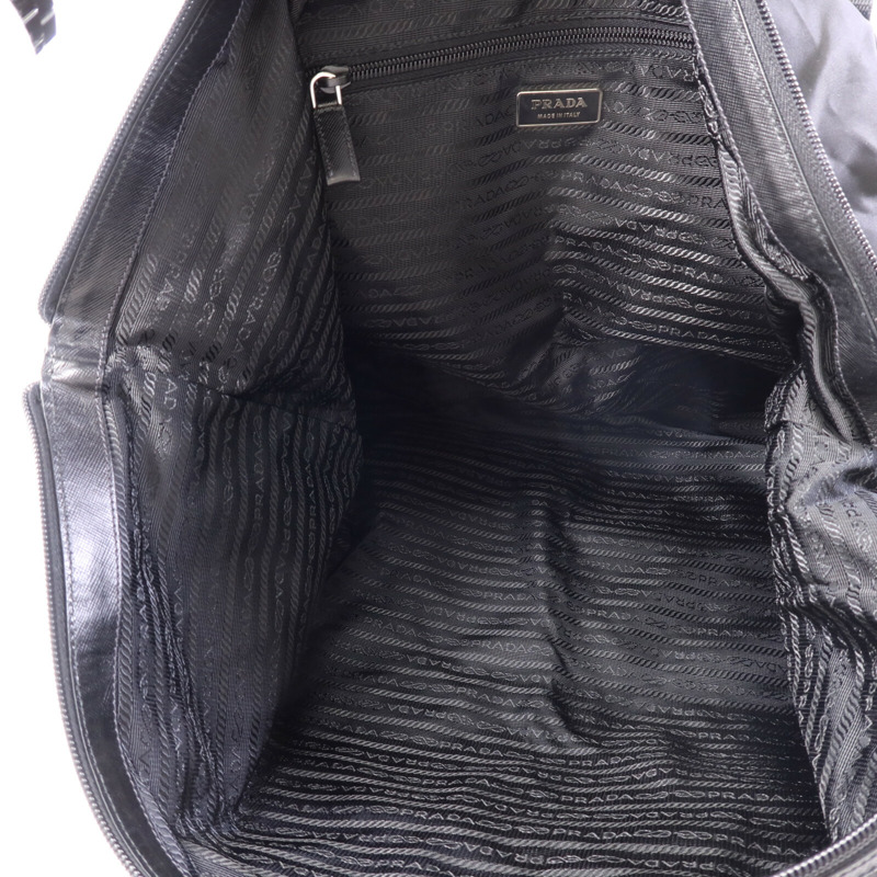 PRADA 尼龍Tote Bag銀扣手挽袋-4