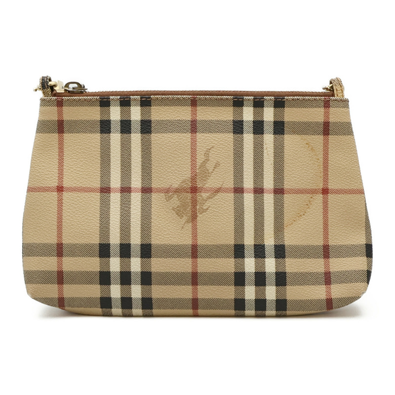 BURBERRY 塗層帆布Shoulder Bag金扣肩背袋-1