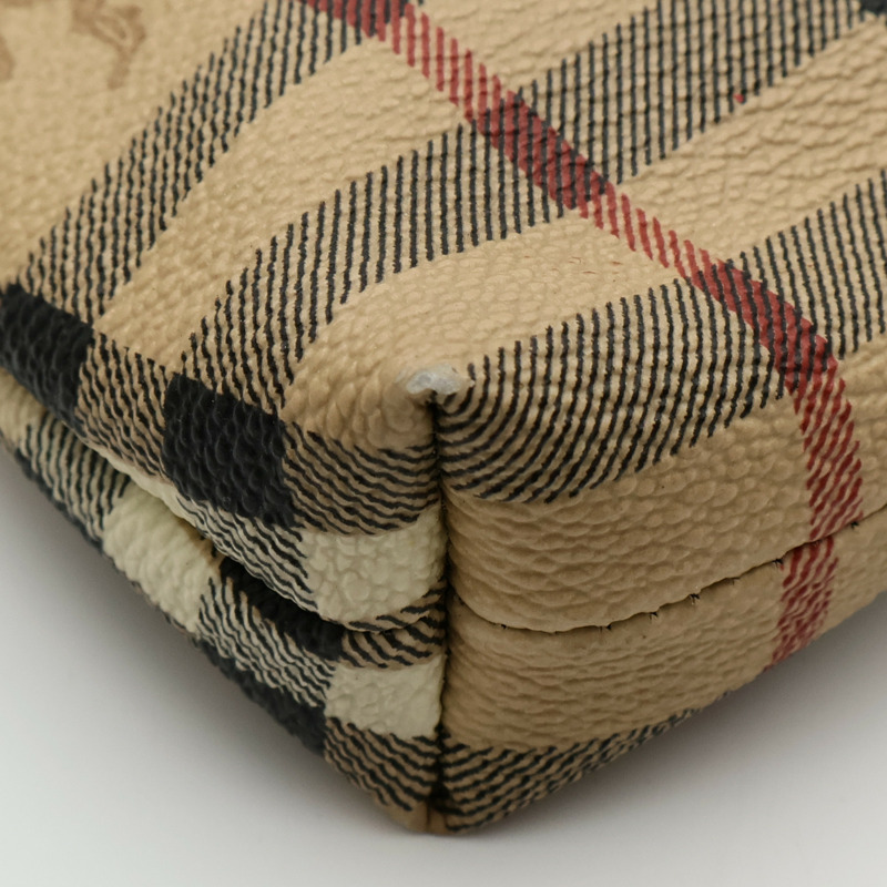 BURBERRY 塗層帆布Shoulder Bag金扣肩背袋-4