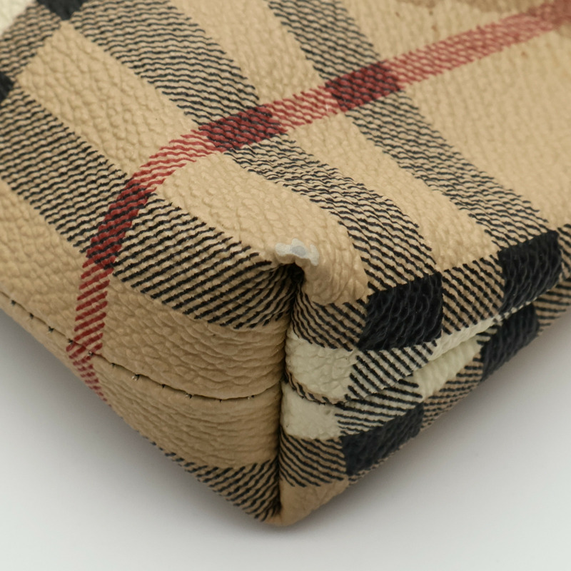 BURBERRY 塗層帆布Shoulder Bag金扣肩背袋-5