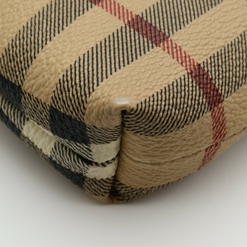 BURBERRY 塗層帆布Shoulder Bag金扣肩背袋-6