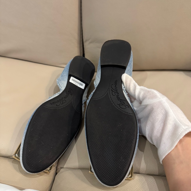 Roger Vivier RV牛仔平底鞋/淑女鞋/38號/閒置新美品-6