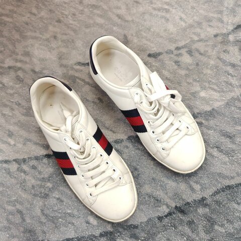 Gucci 古馳 經典款小白鞋 35碼