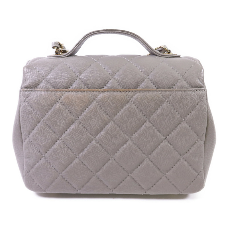 CHANEL 牛皮皮革Business Affinity金扣鏈帶肩背袋-1