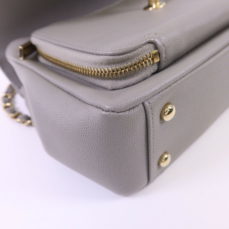 CHANEL 牛皮皮革Business Affinity金扣鏈帶肩背袋-13