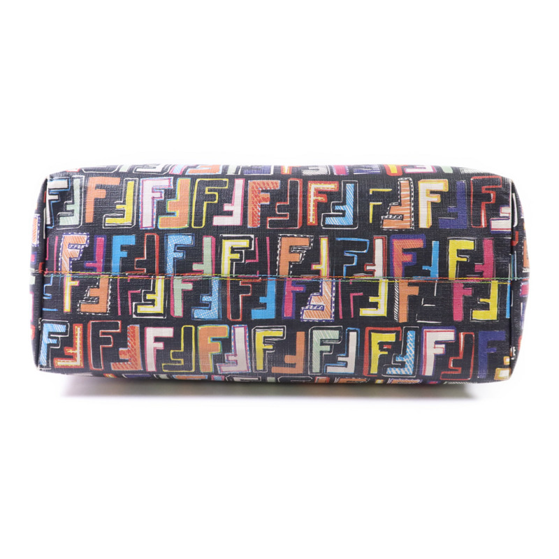 FENDI 塗層帆布Shoulder Tote金扣肩背袋/手挽袋-3