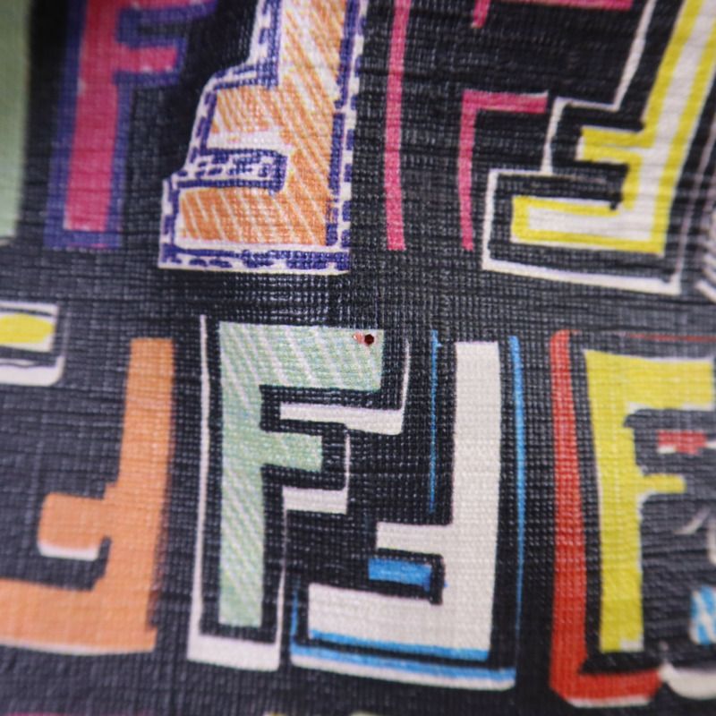 FENDI 塗層帆布Shoulder Tote金扣肩背袋/手挽袋-14