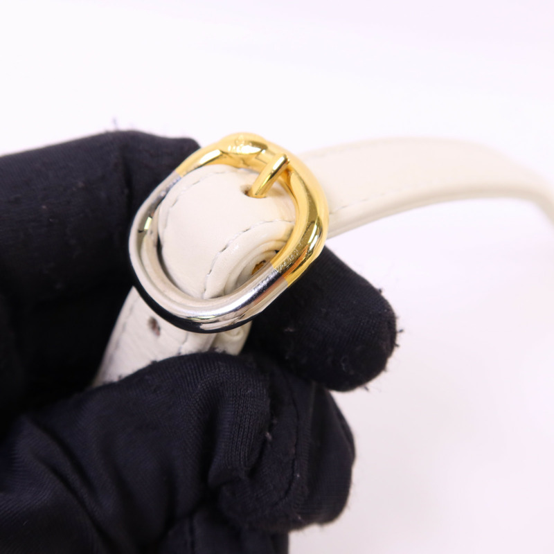 CHANEL 牛皮皮革Chain Shoulder銀扣鏈帶肩背袋-11