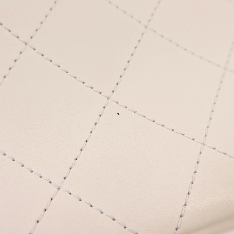 CHANEL 牛皮皮革Chain Shoulder銀扣鏈帶肩背袋-17