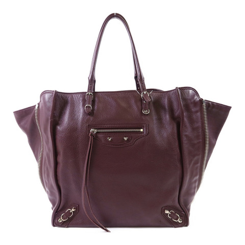 BALENCIAGA 牛皮皮革Papier Tote銀扣手挽袋