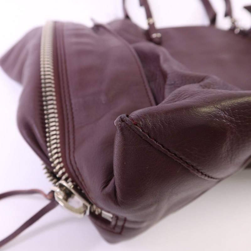 BALENCIAGA 牛皮皮革Papier Tote銀扣手挽袋-13