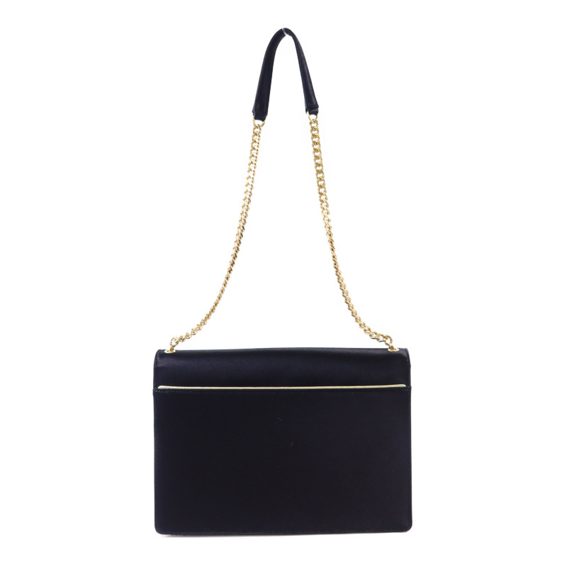 SAINT LAURENT 絨布Sac Ming Jamie金扣鏈帶肩背袋-2