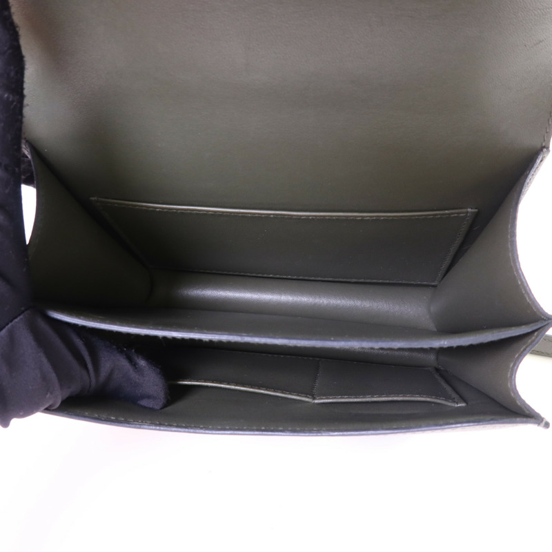 HERMES Veau Epsom皮革Constance Mini金扣肩背袋 Vert de Gris-5