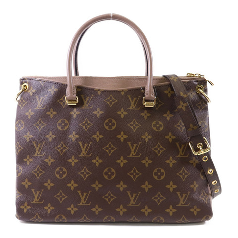 LOUIS VUITTON Monogram Pallas MM金扣手挽肩背兩用袋
