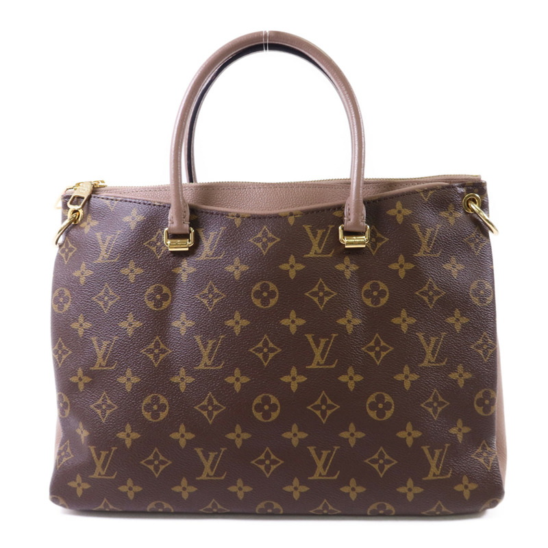 LOUIS VUITTON Monogram Pallas MM金扣手挽肩背兩用袋-1