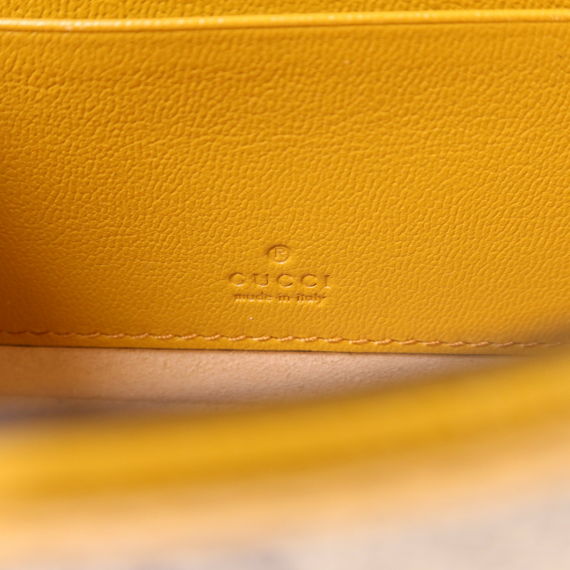 GUCCI 塗層帆布GG Supreme Mini Padlock Bag金扣手挽肩背兩用袋-6